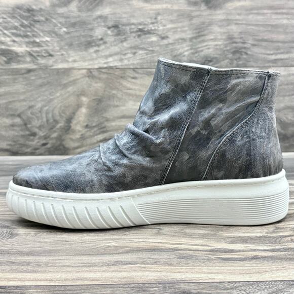 Sofft Portland 9.5M Sporty Ankle Bootie Sneaker Waterproof Leather Black Camo - Picture 7 of 12